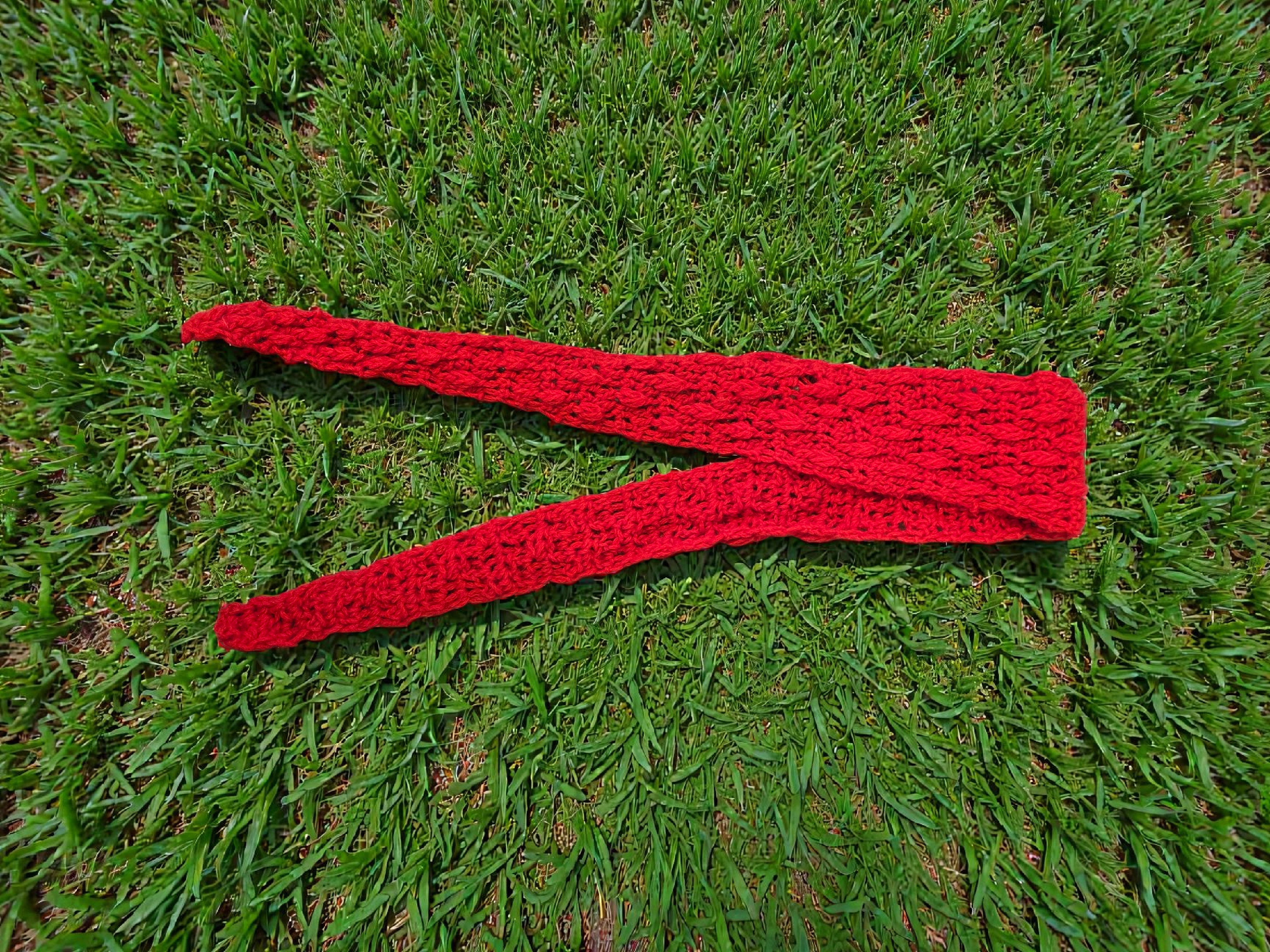 Hekklað blað turriklæði