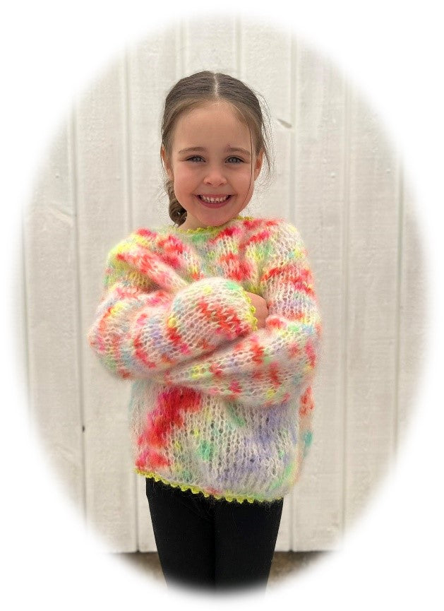 Popput barnatroyggja við ísettum ermum